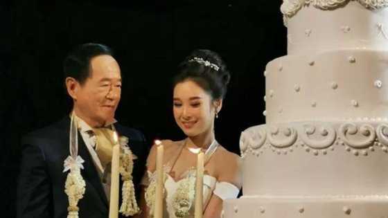 70-year-old groom marries 20-year-old bride in a luxurious wedding ceremony