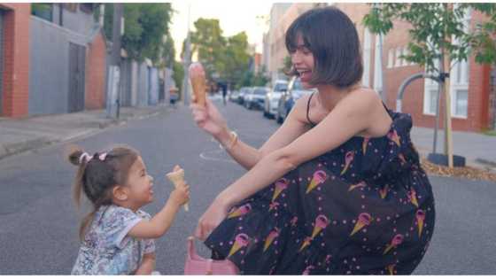 Anne Curtis shares adorable snaps showing her, baby Dahlia eating ice cream