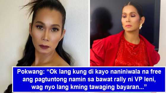 Pokwang, umalma sa mga nagsasabing binabayaran sila para sa rallies ni VP Leni Robredo