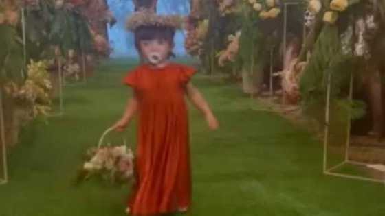 Sam Pinto posts video of daughter Mia as Gwen Zamora, David Semerad's cute flower girl