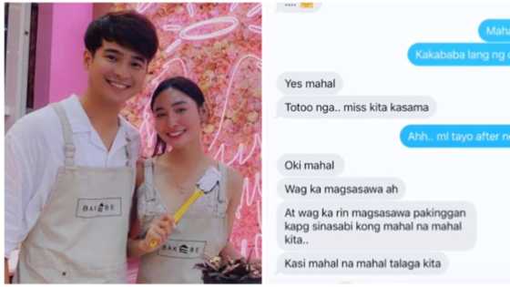 Sachzna Laparan shares screenshots of sweet messages from boyfriend Jerome Ponce