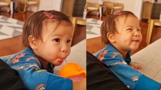 Dimple ni baby Dahlia sa isang viral video, kinagiliwan ng netizens