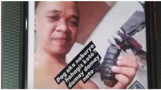 Lalaking nagbanta at nag-post na may hawak na granada, selos daw ang dahilan