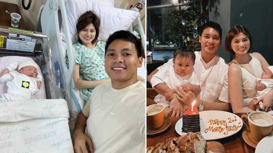 Scottie Thompson, family celebrate Baby Austin turning 2 months old