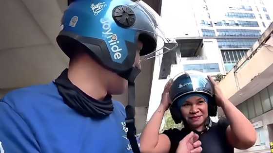Pasahero ni kuyang rider nagmistulang si Sadness sa ginawa sa hairnet