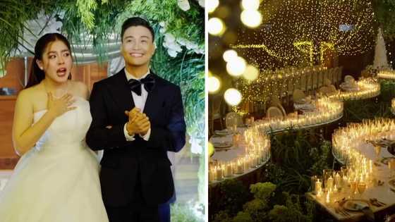 EA Guzman, Shaira Diaz awed by enchanting wedding reception setup