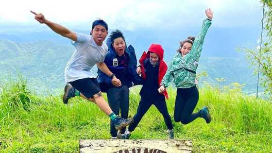 Jennylyn Mercado and Dennis Trillo go mountain-climbing with their sons
