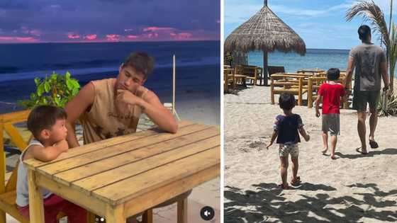 Aljur Abrenica, ibinahagi videos ng sweet bonding moment niya kasama sina Axl at Alas