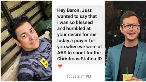 Baron Geisler, ipinakita ang inspiring message sa kanya ni Gary Valenciano