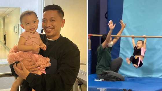 Cute video of Jhong Hilario’s daughter Sarina doing gymnastics stunt warms hearts