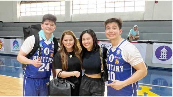 Julie Anne San Jose at Dianne Medina, "full support" sa basketball game nina Rayver at Rodjun Cruz