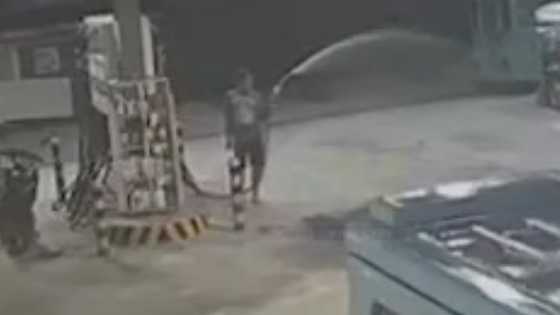 33-anyos na lalaki, nahuli sa CCTV na nagsaboy ng gasolina na nagkakahalaga ng halos P3,000