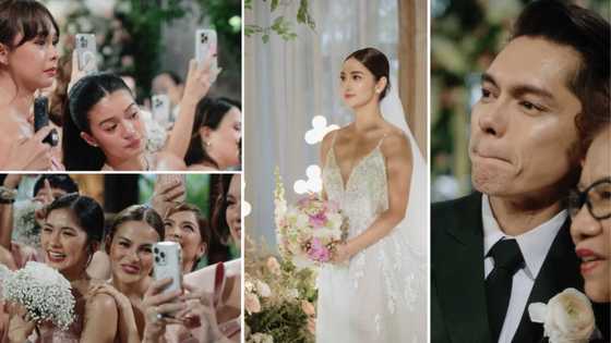 Celebrities sa Carlo Aquino-Charlie Dizon wedding, naging emosyonal