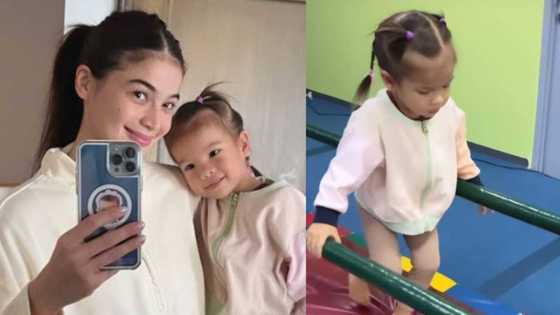 Anne Curtis, ninerbyos habang nag-aaral si baby Dahlia ng gymnastics