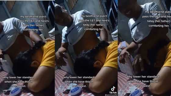 Video ng ama na pinakakalma ang anak na hindi nakapasa sa board exam, umantig sa netizens