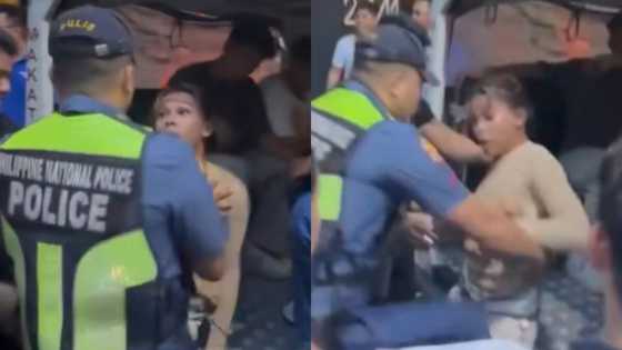 Pics ng pag-aresto ng pulis kay Awra Briguela, nag-viral na