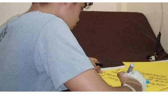 Student teacher, nagawa pa rin ang visual aids para sa final demo kahit naka-swero sa ospital