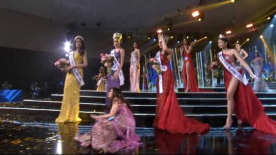 Miss World Philippines 2021 Tracy Perez, dalawang beses na natumba sa entablado