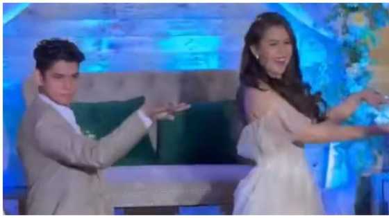 Newlyweds na todo hataw sa kanilang 'dance number', kinagiliwan ng netizens