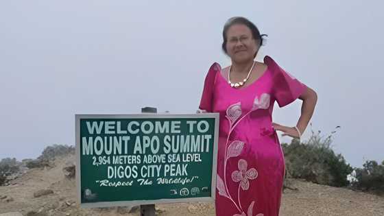 70-anyos na lola, hinangaan pagkatapos maakyat summit ng Mt. Apo