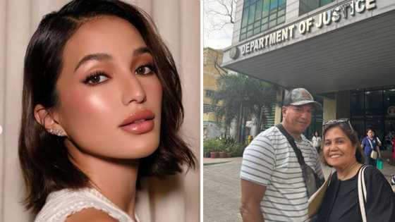 Mga magulang ni Sarah Lahbati, nag-post ng photo sa harap ng Department of Justice