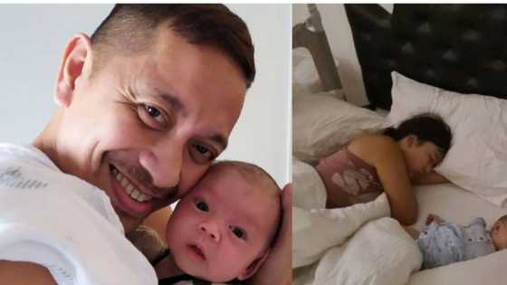 Jhong Hilario, nawindang sa pagsakop ni baby Sarina sa kanyang higaan