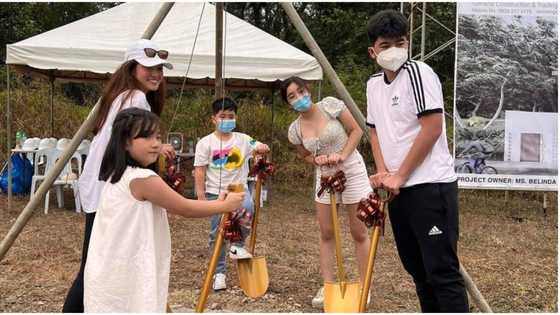 Belle Mariano holds groundbreaking ceremony of her house