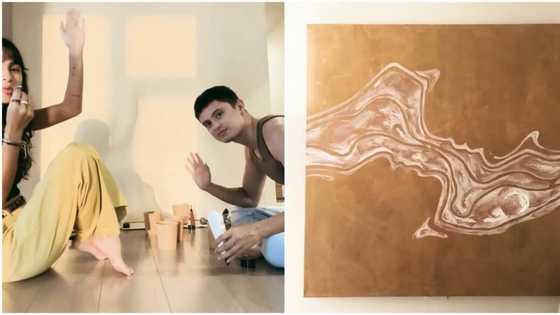 Issa Pressman, ibinida ang painting nila ng nobyong si James Reid