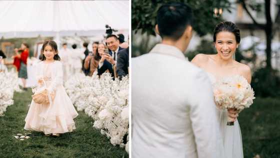 Photo ni Summer bilang flower girl sa kasal ng inang si LJ Reyes at Philip Evangelista, kinagiliwan