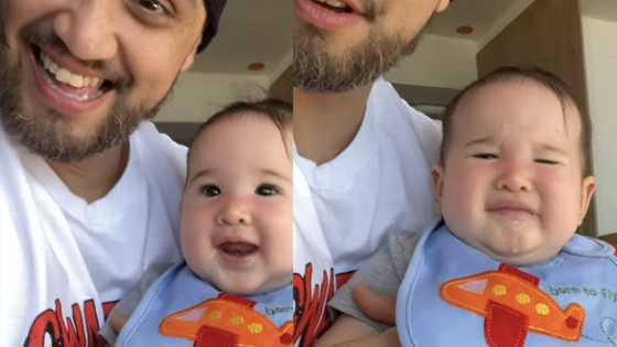 Video of baby Amari's funny reaction to Coleen and Billy's singing goes viral