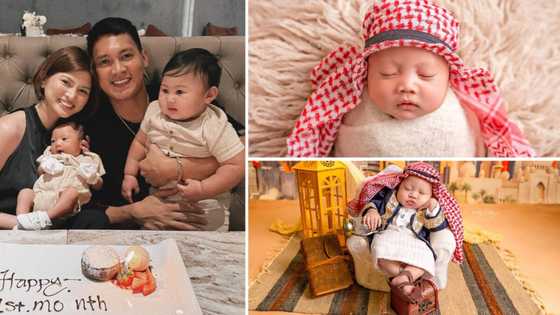 Scottie Thompson, Jinky Serrano's son Austin's 1st-month photoshoot warms hearts