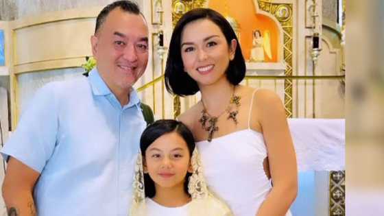 Beauty Gonzalez, nag-post ng family pic sa First Communion ni Olivia
