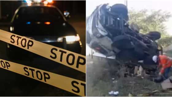 Closed delivery van, nahulog sa tulay; driver at pahinante, patay