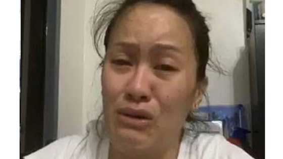 Gladys Guevarra cries after her fiancé allegedly left her & stole some of her money