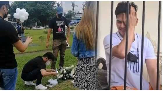 Mygz Molino at kanyang pamilya, dumalaw na sa puntod ni Mahal