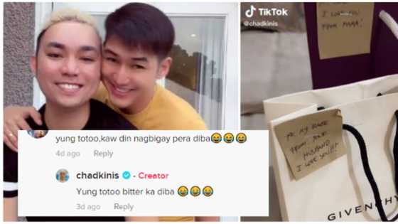 Chad Kinis responds to negative comments on his video showing off gifts from his boyfriend and BF's mom