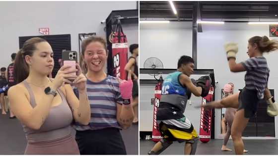 Andi Eigenmann at kapatid na si Stevie, nag-training ng Muay Thai