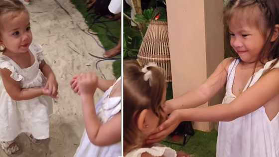 Video ni Dahlia at Baby Bean sa kasal ni Angelica Panganiban, Gregg Homan, viral
