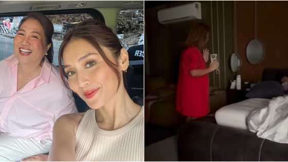 Mommy Min, ipinakita ang paggising niya kay Kathryn Bernardo para ibalita ang 1st day gross ng 'HLA'