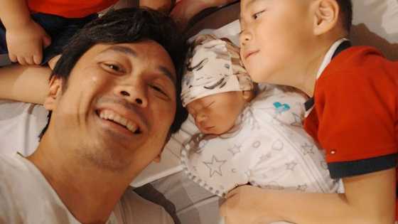 Slater Young, Kryz Uy, share video of their lovely welcome of Baby Saxton at home