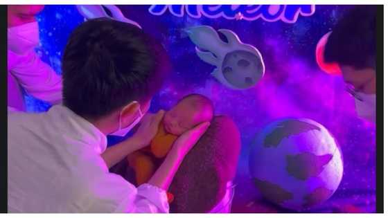 Antonette Gail and Whamos Cruz show Baby Meteor’s first-ever photoshoot