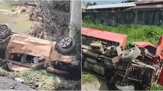 6 na sasakyan nagkarambola, kabilang ang ibang nahulog mula sa tulay; 2 patay