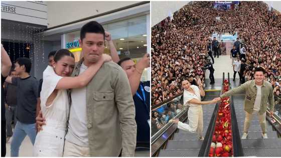 Marian Rivera at Dingdong Dantes, naging emosyonal sa pagdumog sa kanila ng tao sa isang mall