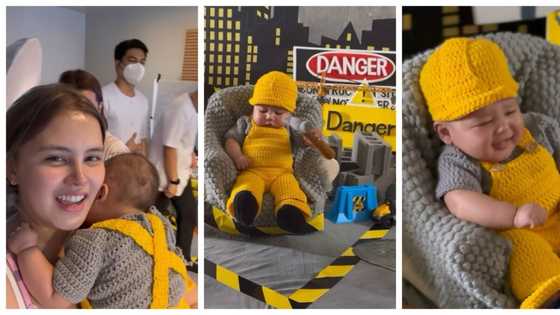 Baby Meteor turns 4 months old; his construction worker-themed pictorial goes viral