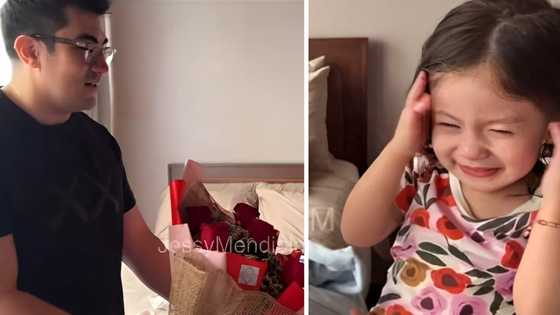 Reaksyon ni Peanut sa Valentine's Day gift ni Luis Manzano sa kanya, kinagiliwan