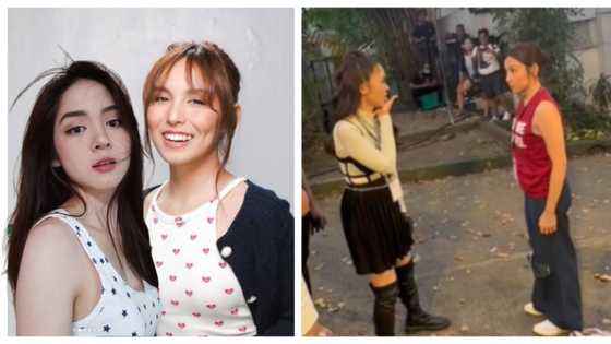 BTS ng eksena nina Kyline Alcantara at Mariel Pamintuan, viral